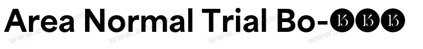 Area Normal Trial Bo字体转换